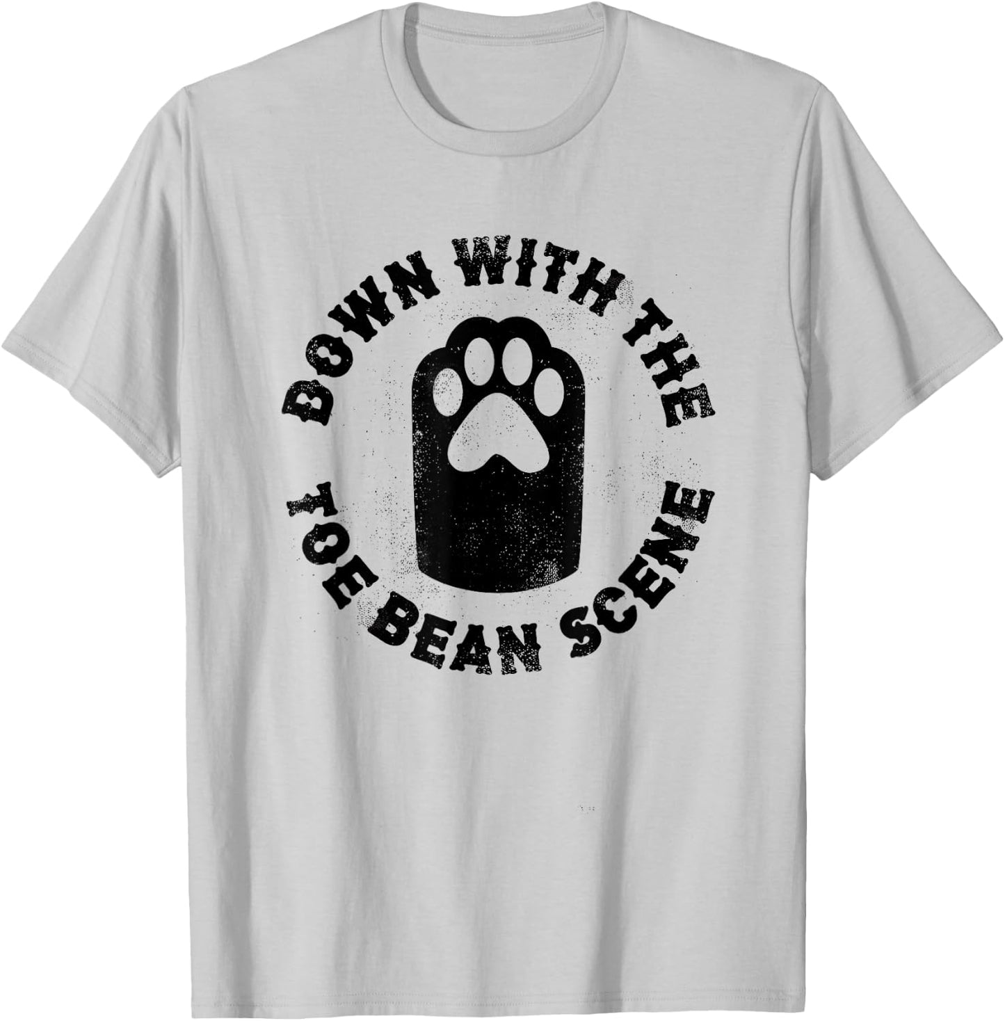 Kitty Paw Cat lover Down With The Toe Bean Scene Shirt Women Girls Kids T-Shirt - T-Shirt | Ash