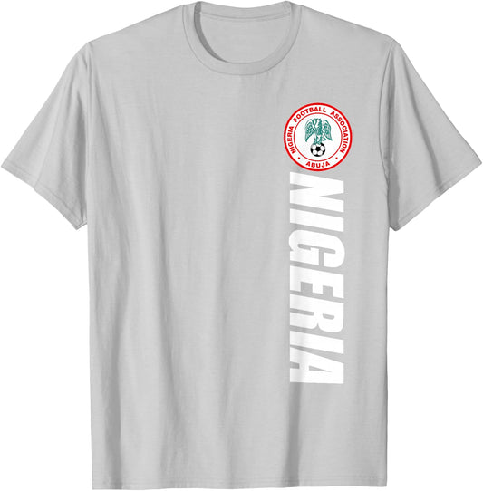 Nigeria Football Souvenir Naija Roots Gifts Proud Nigerian T-Shirt - T-Shirt | Ash