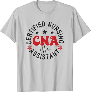 Certified Nurse Assistant Apparel CNA , -Adults, Short Sleeve, Nursing , Grey, Small T-Shirt - T-Shirt | Ash