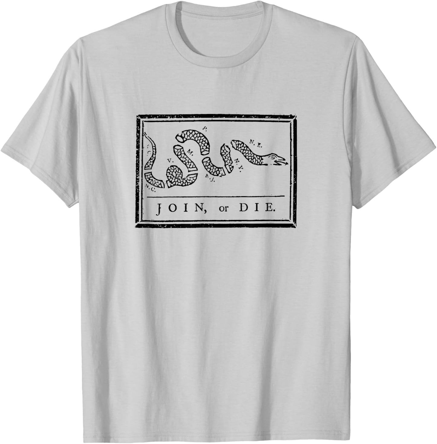 Ben Franklin - Join or Die T-Shirt - T-Shirt | Ash