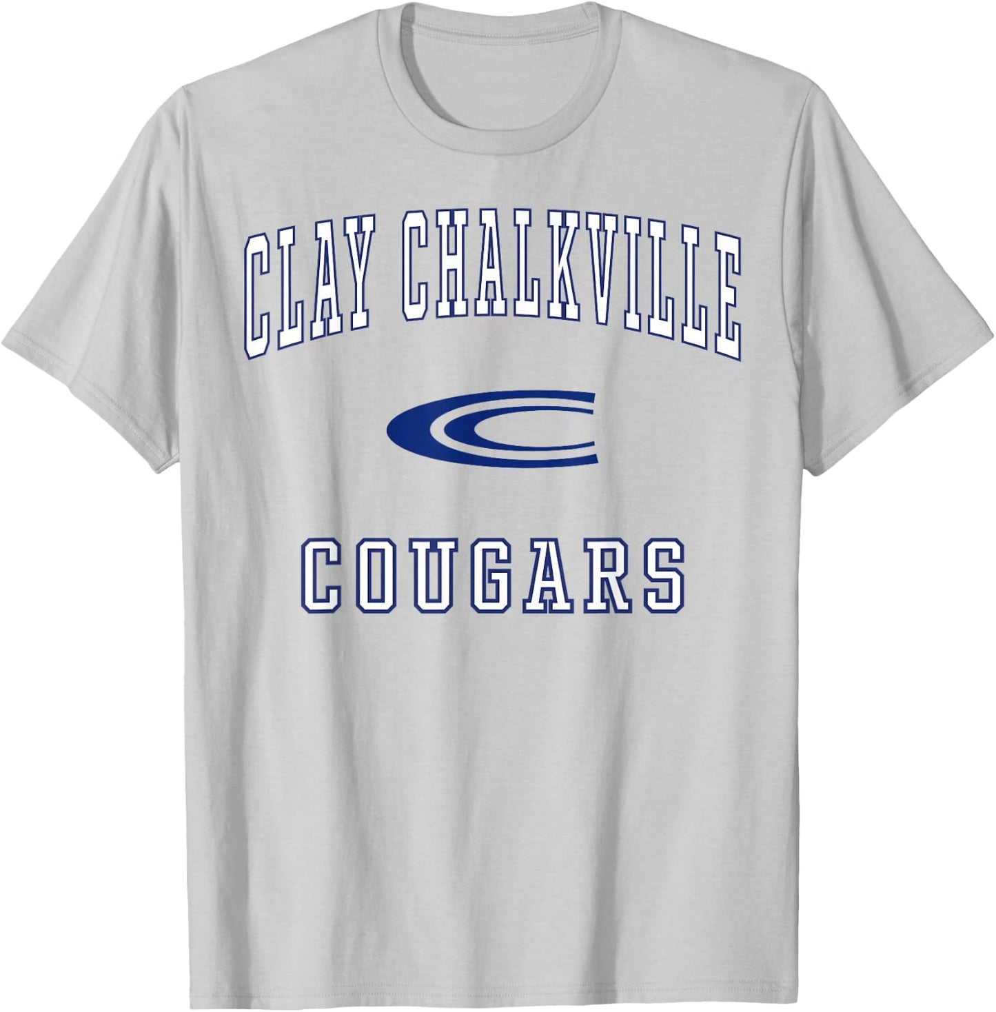 Clay Chalkville High School Cougars C1 T-Shirt - T-Shirt | Ash
