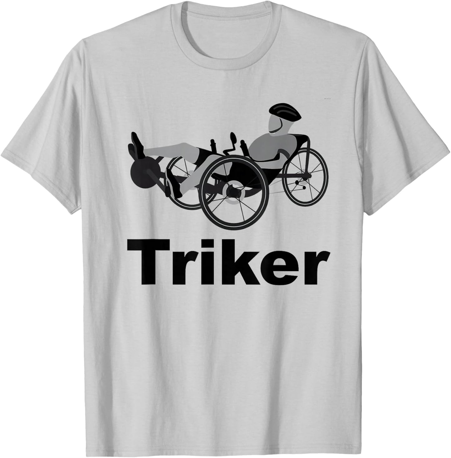 Triker Recumbent Trike Bike T-Shirt - T-Shirt | Ash