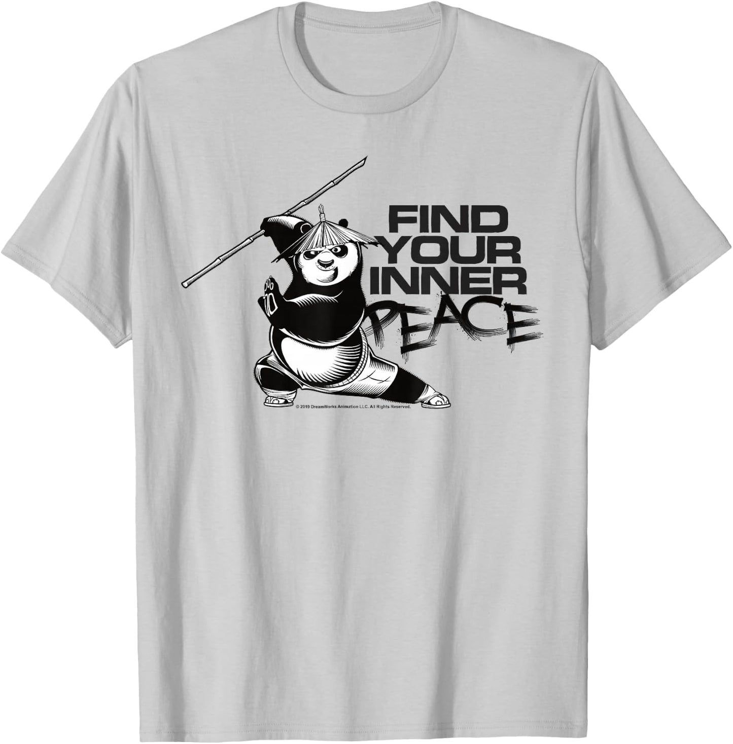 Kung Fu Panda Find Your Inner Peace Portrait T-Shirt - T-Shirt | Ash