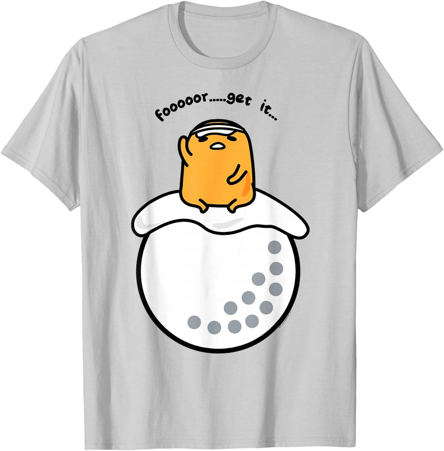 Gudetama Golf Golfer Fore Forget It T-Shirt - T-Shirt | Ash