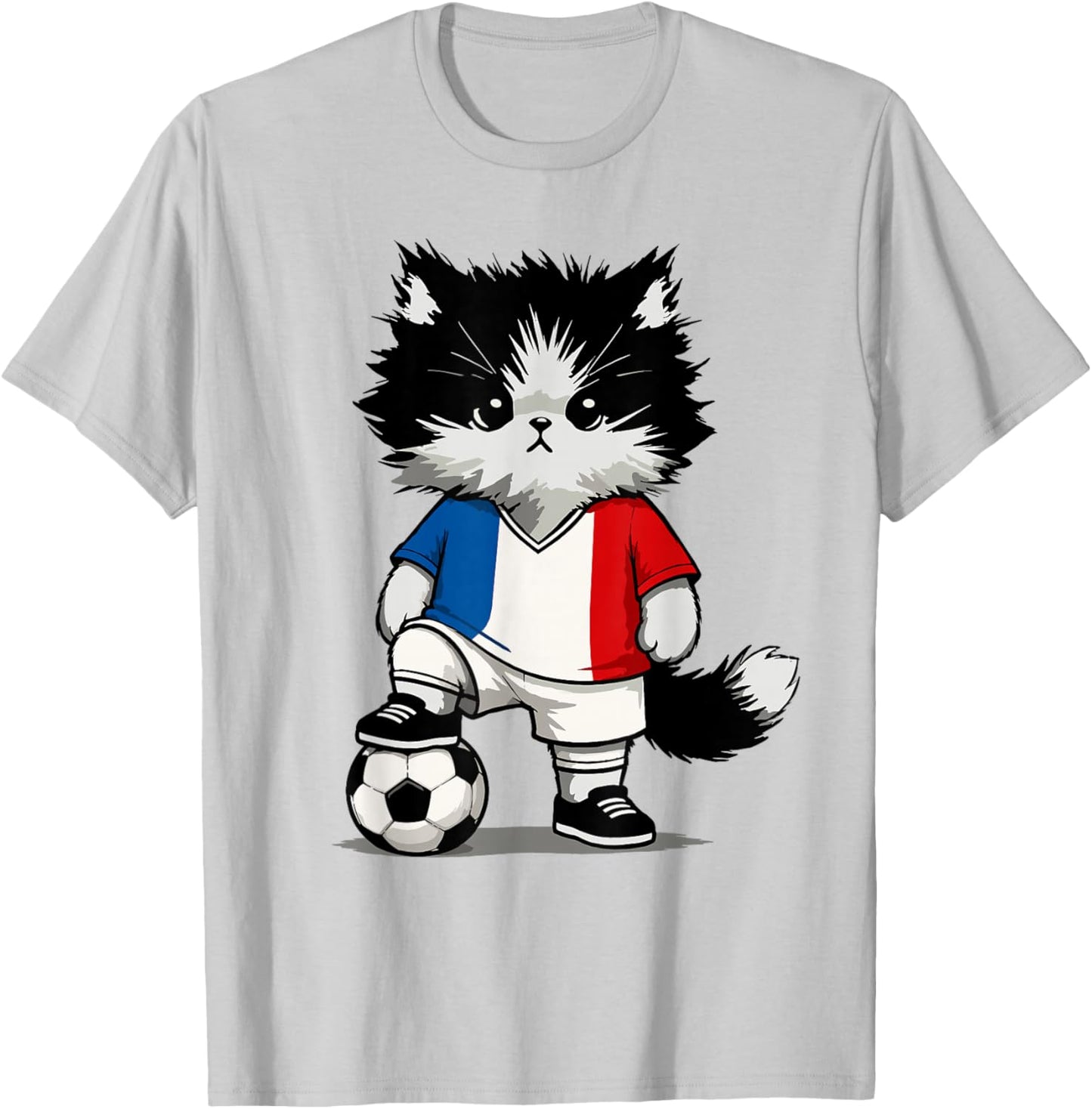 French Flag Men Women Kids France T-Shirt - T-Shirt | Ash