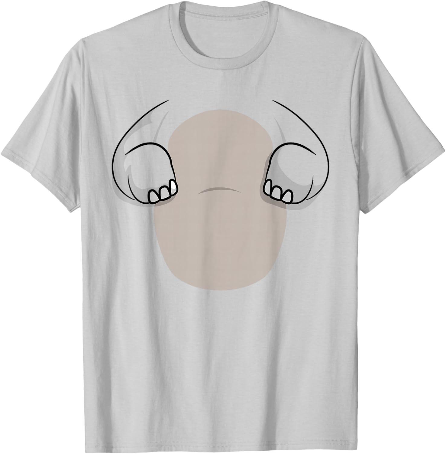 Elephant Body Costume Easy Halloween Costume Gift Funny T-Shirt - T-Shirt | Ash