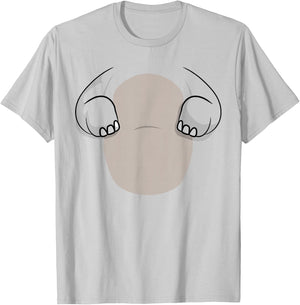 Elephant Body Costume Easy Halloween Costume Gift Funny T-Shirt - T-Shirt | Ash