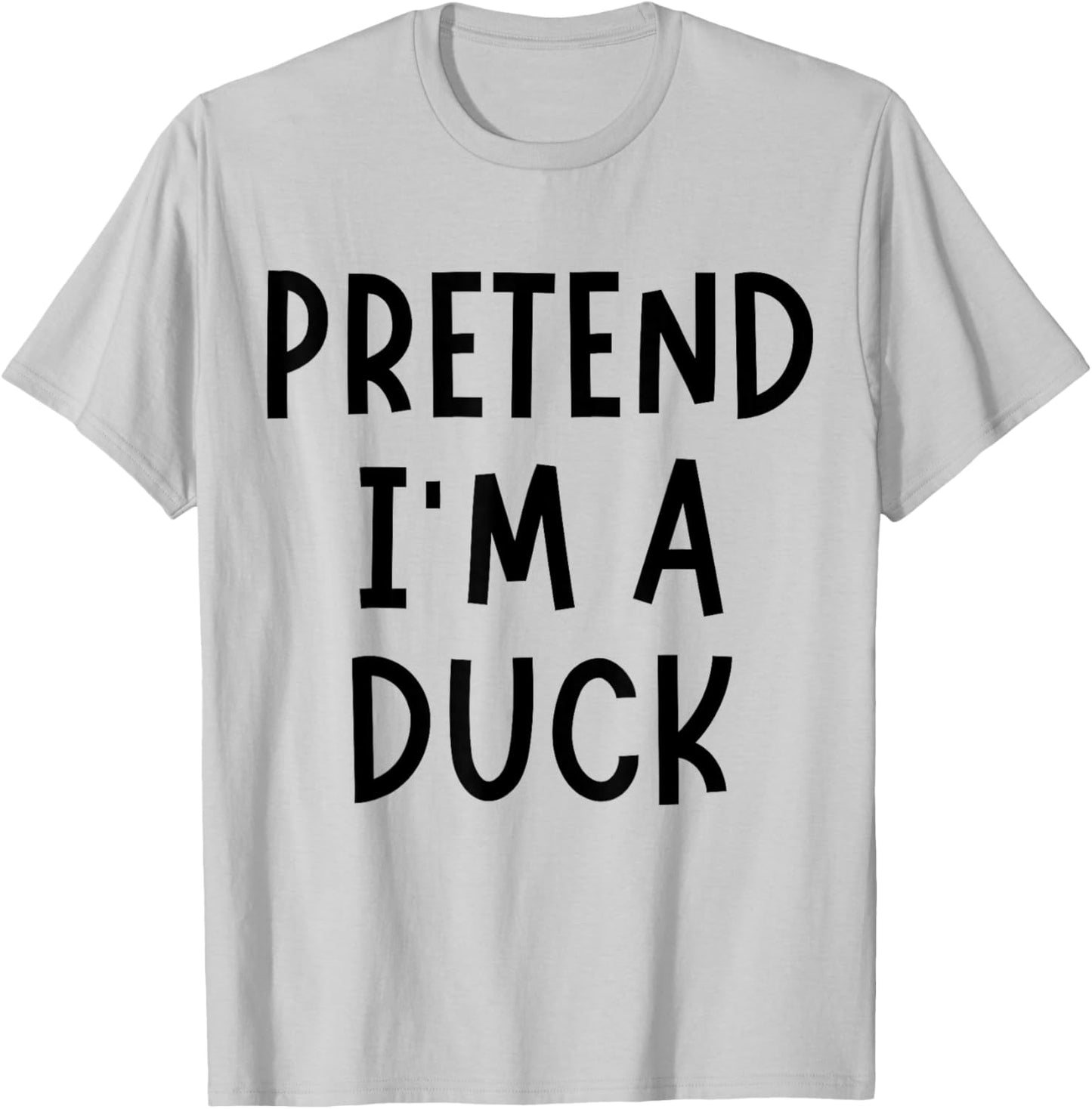 Funny Pretend I'm A Duck Halloween Costume Women Men Kids T-Shirt - T-Shirt | Ash