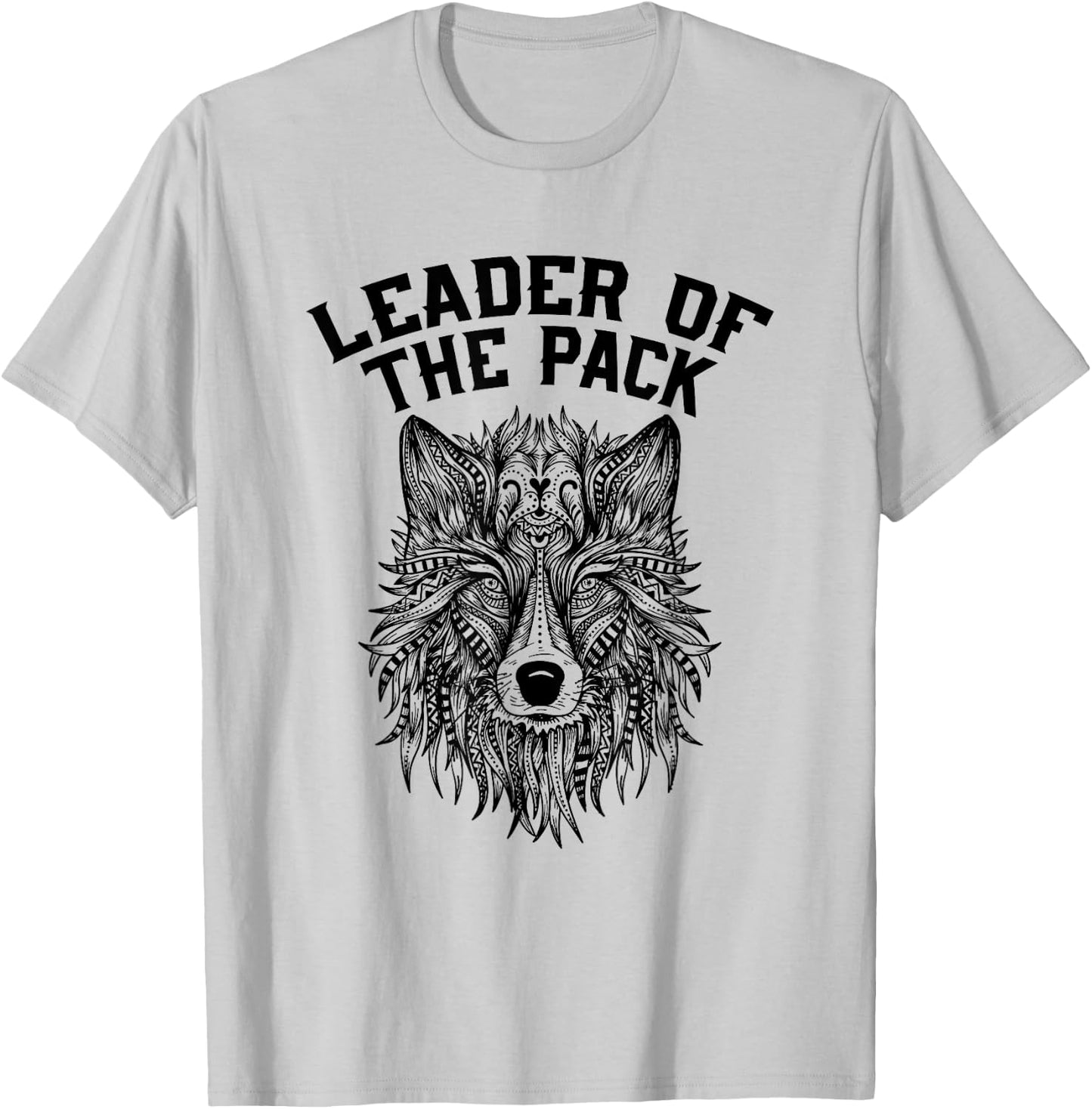 Leader Of The Pack Wolf T Shirt T-Shirt - T-Shirt | Ash
