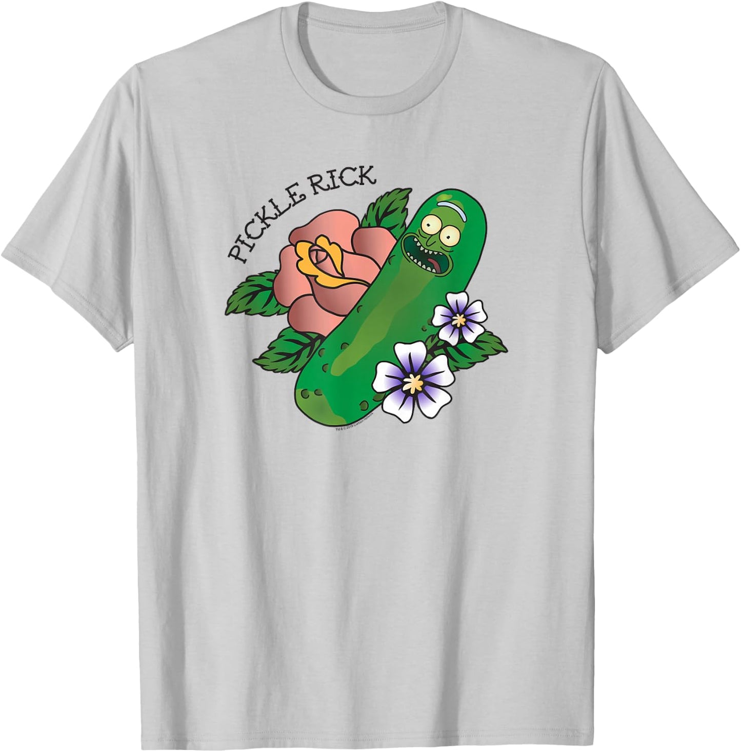 Rick and Morty Pickle Rick Tattoo T-Shirt - T-Shirt | Ash