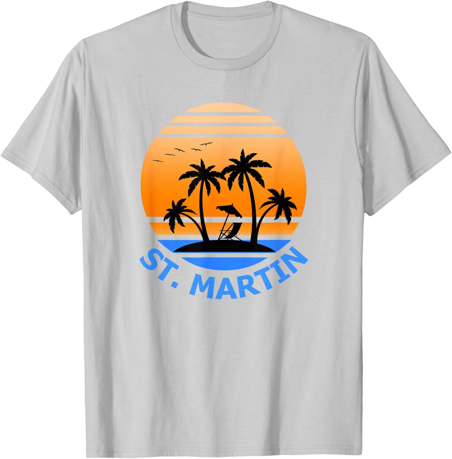 St. Martin Shirt St Martin Holiday shirt Vacation T-Shirt - T-Shirt | Ash