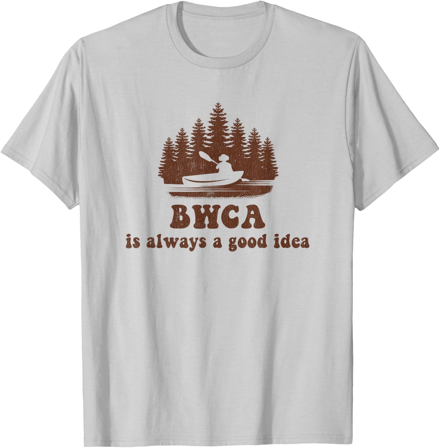 BWCA Boundary Waters Canoe Area T-Shirt - T-Shirt | Ash