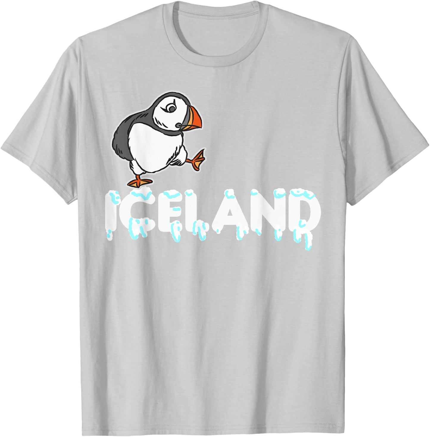 Iceland Puffin T-Shirt - T-Shirt | Ash