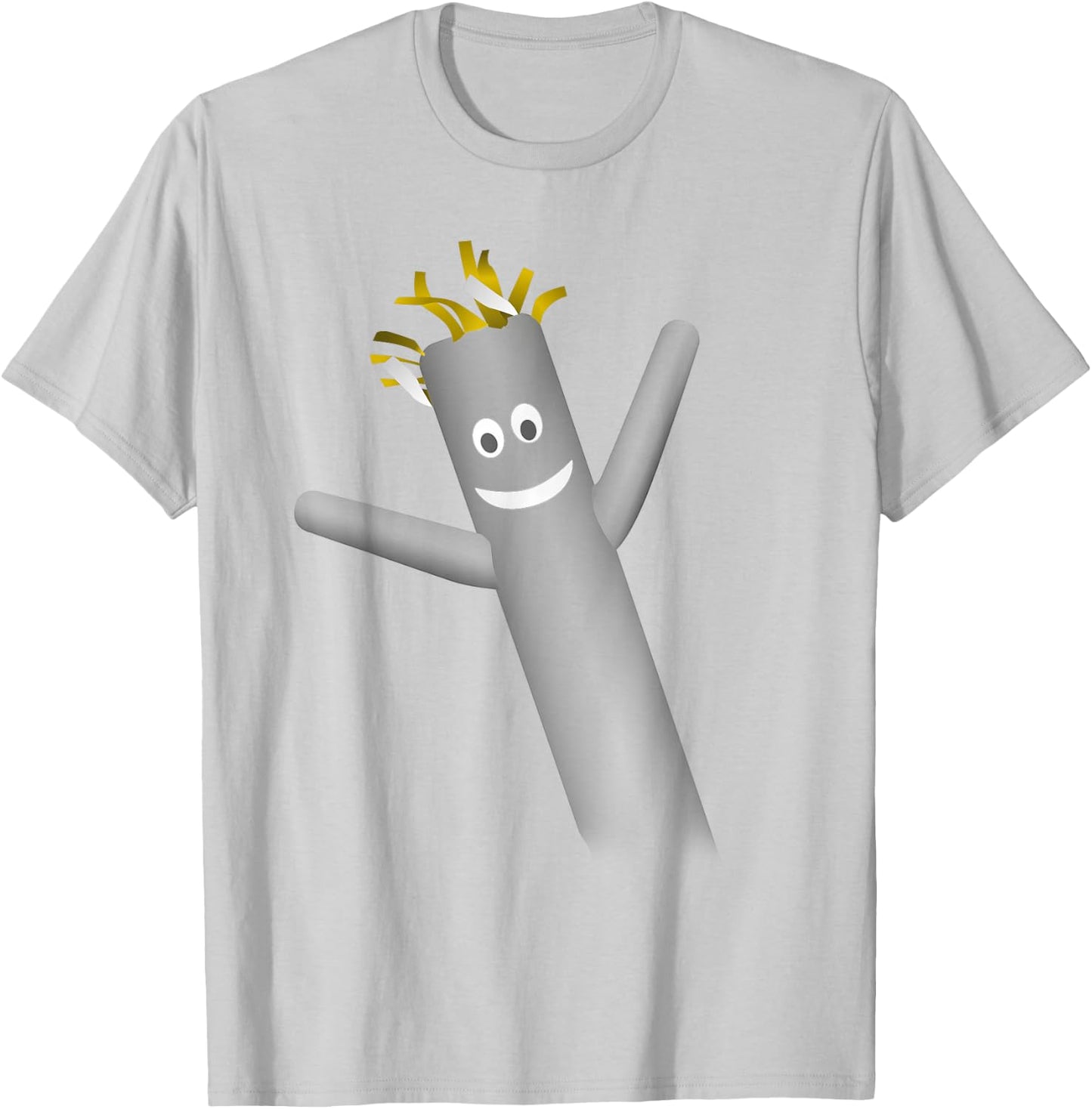 Wacky Wavy Inflatable tubeman Dancer face Clothing T-Shirt - T-Shirt | Ash