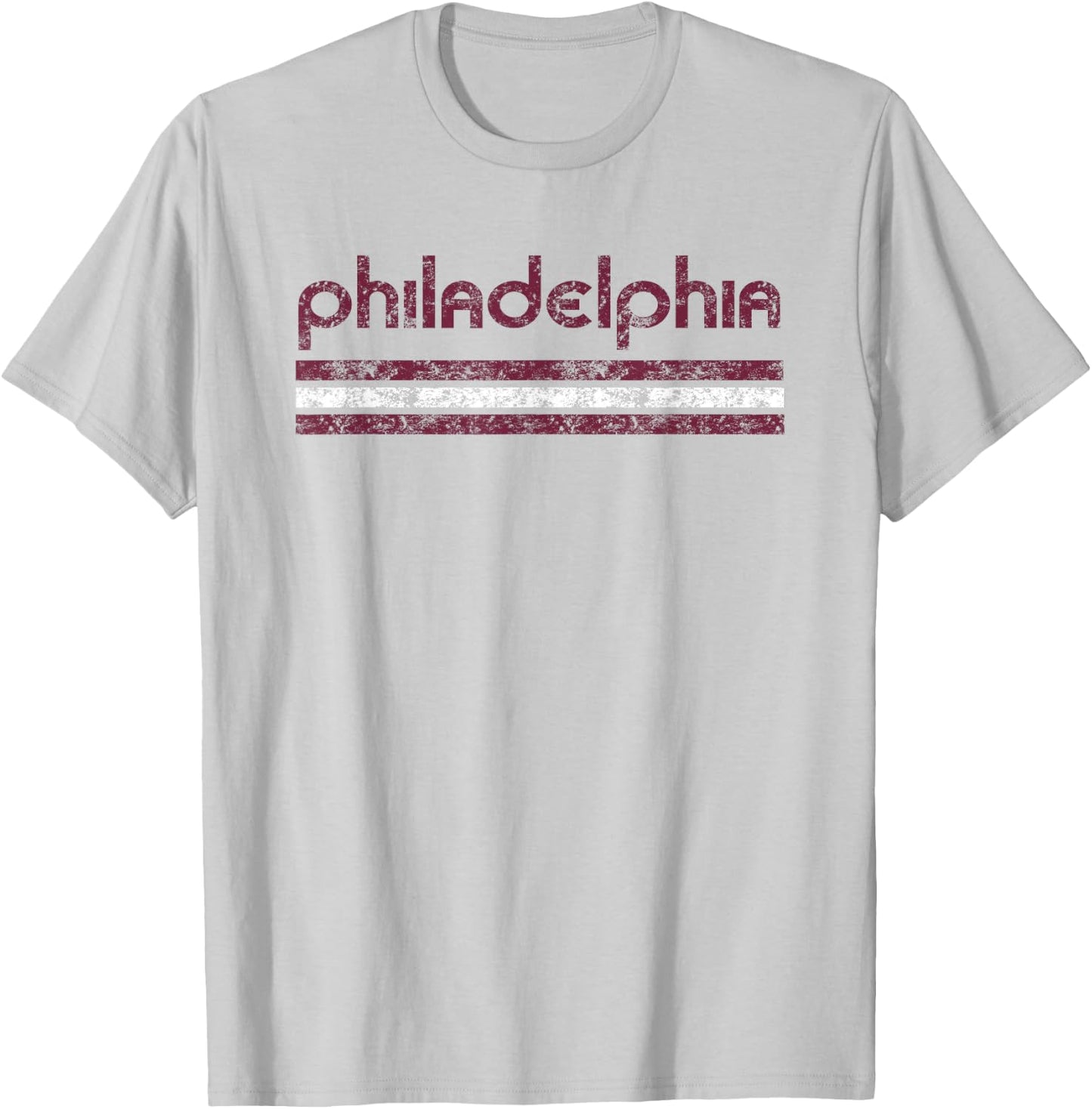 Philadelphia Pennsylvania Retro Vintage Throwback T-Shirt - T-Shirt | Ash