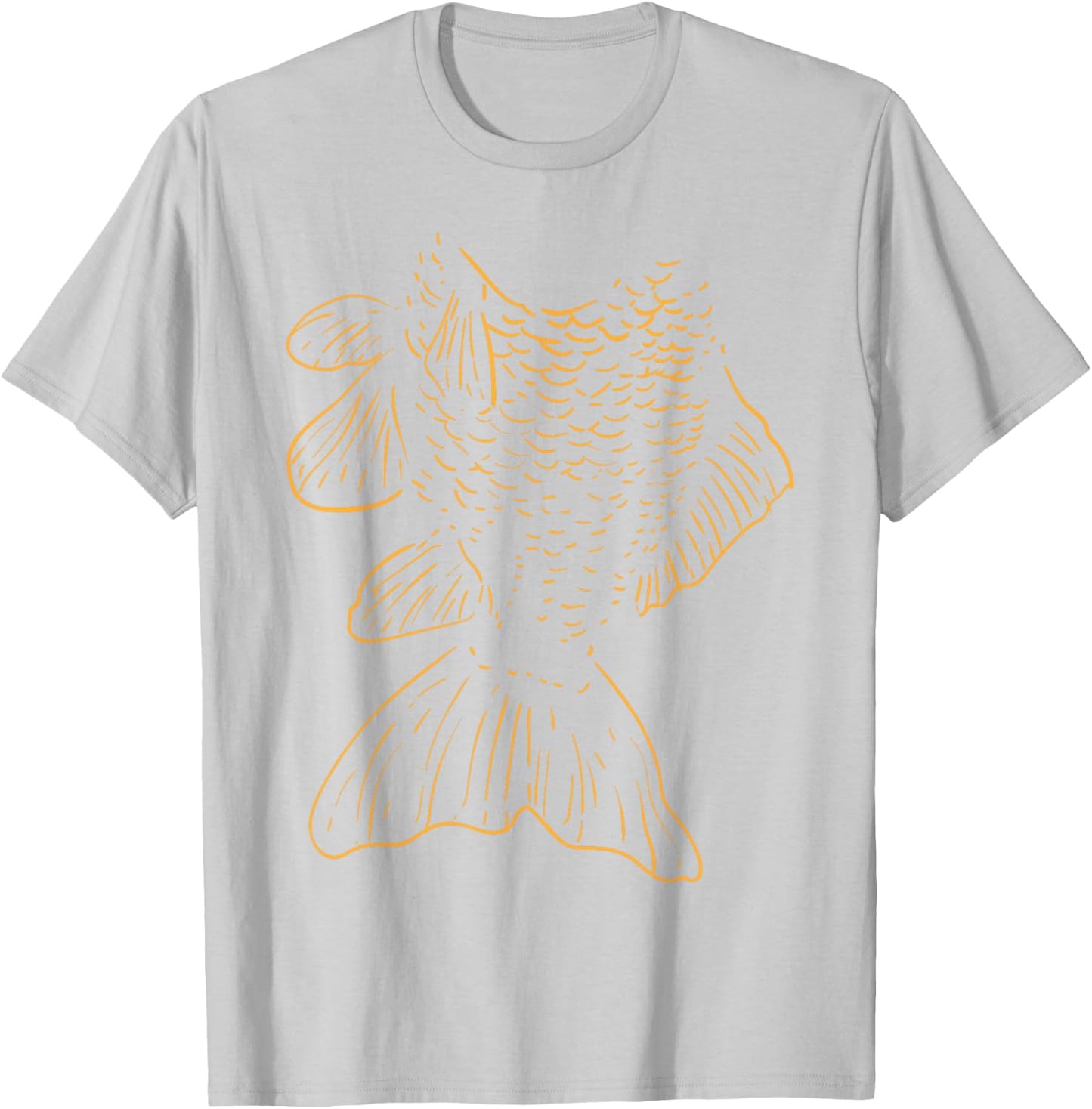 Goldfish Funny Animal Lazy DIY Costume Easy Halloween T-Shirt - T-Shirt | Ash