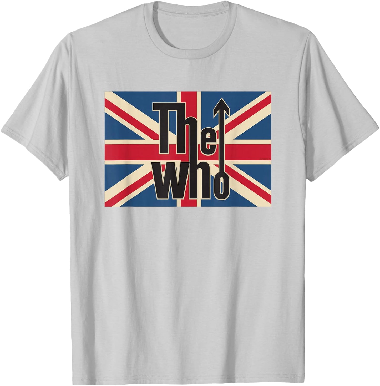 The Who Official Union Jack Flag Logo T-Shirt - T-Shirt | Ash