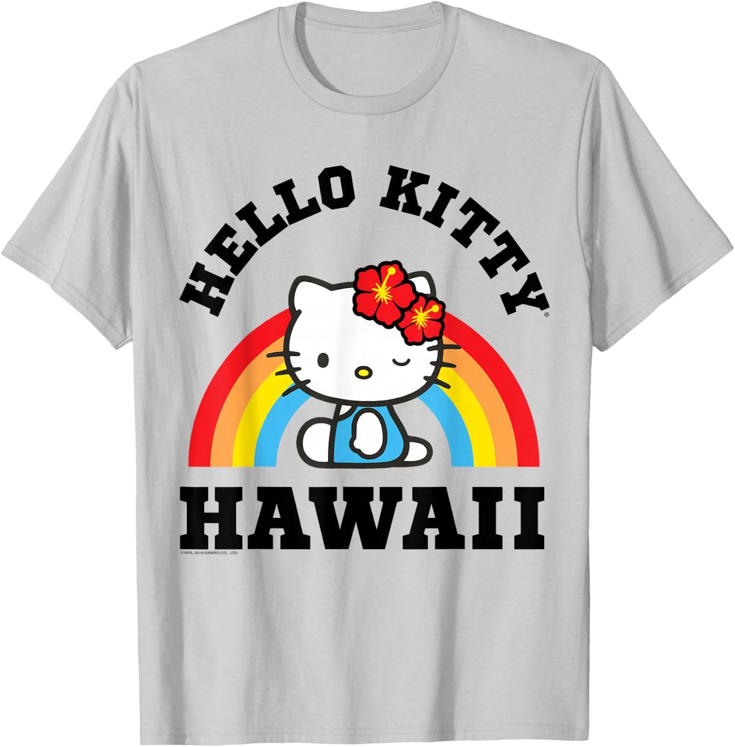 Hello Kitty Hawaii Rainbow Shirt T-Shirt - T-Shirt | Ash