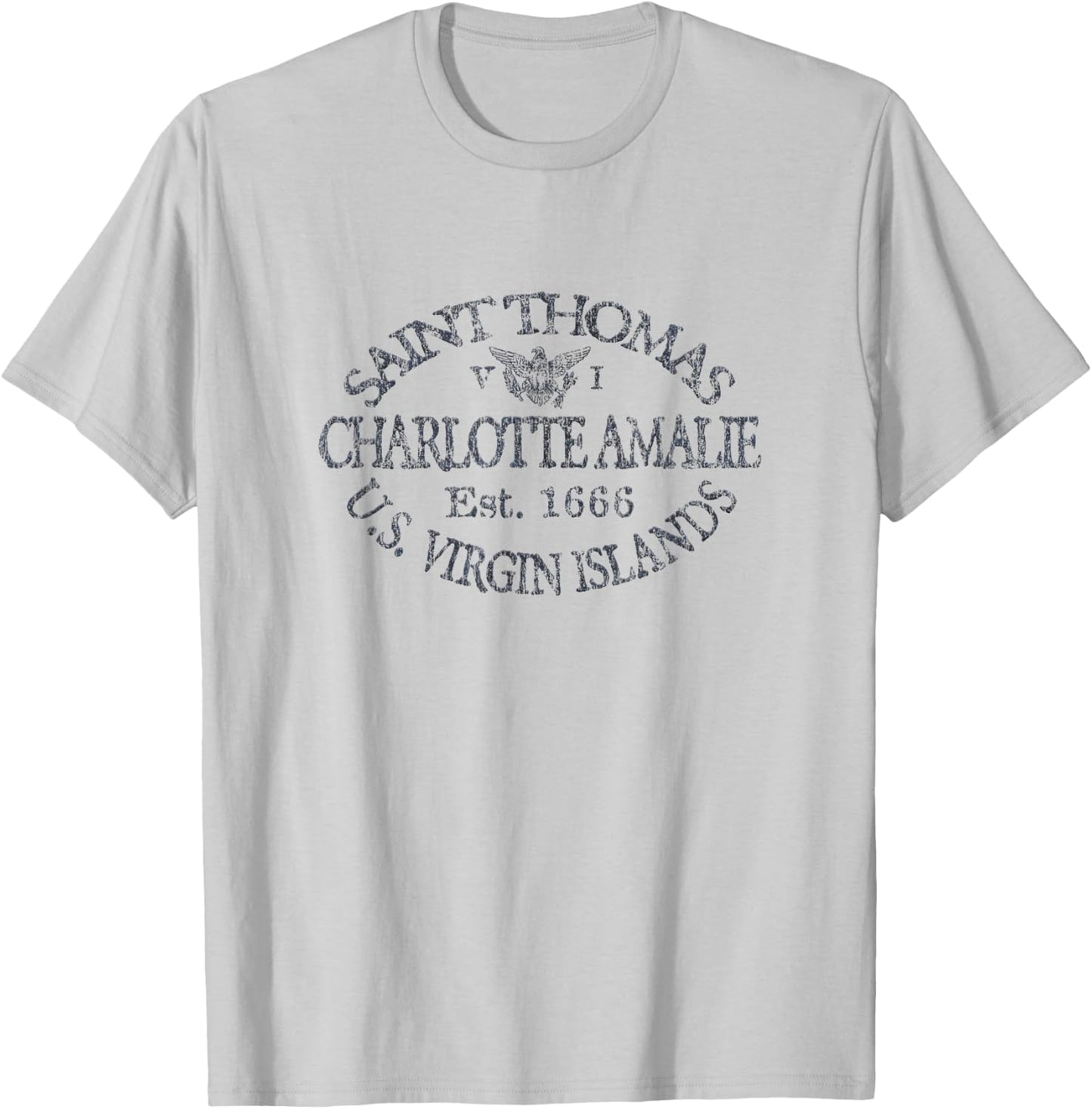 JCombs: Charlotte Amalie, St. Thomas, USVI T-Shirt - T-Shirt | Ash