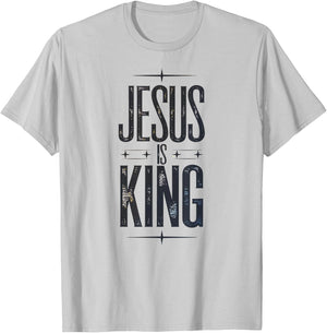 Jesus is King Jesus Loves You Shirt T-Shirt - T-Shirt | Ash