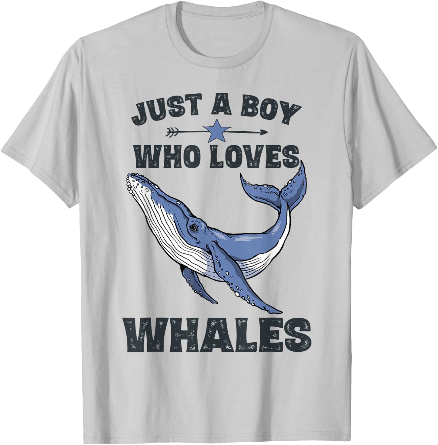 Funny Whale Gifts for Boys Whale Lovers T-Shirt - T-Shirt | Ash