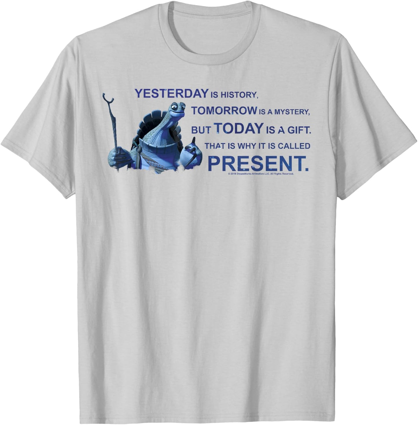 Kung Fu Panda Oogway Quote Portrait T-Shirt - T-Shirt | Ash