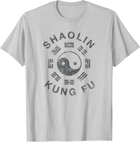 Shaolin Kung Fu Martial Arts Training T-Shirt - T-Shirt | Ash