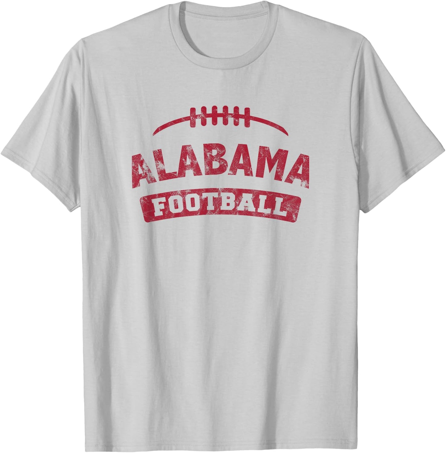 Alabama Football Distressed Vintage T-Shirt - T-Shirt | Ash