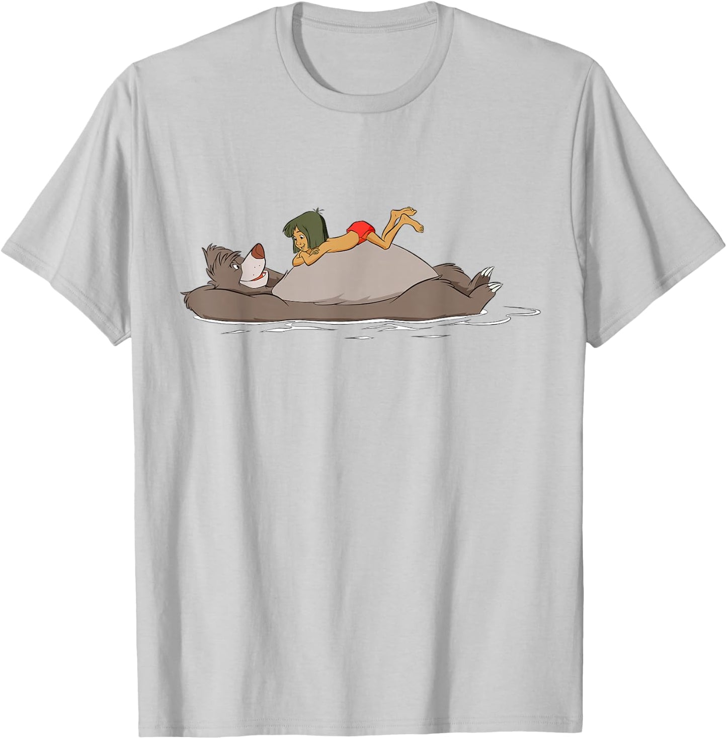 Disney The Jungle Book Mowgli and Baloo Small T-Shirt - T-Shirt | Ash