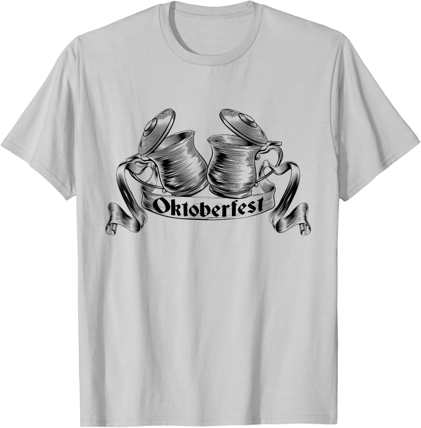 Vintage Oktoberfest Drinking Germany Beer Oktoberfest T-Shirt - T-Shirt | Ash