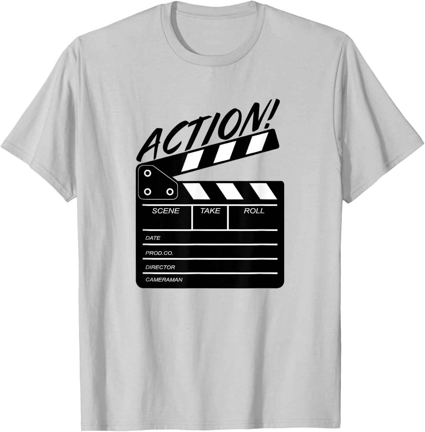 Funny Director Clapboard Filmmaker Gift T-Shirt - T-Shirt | Ash