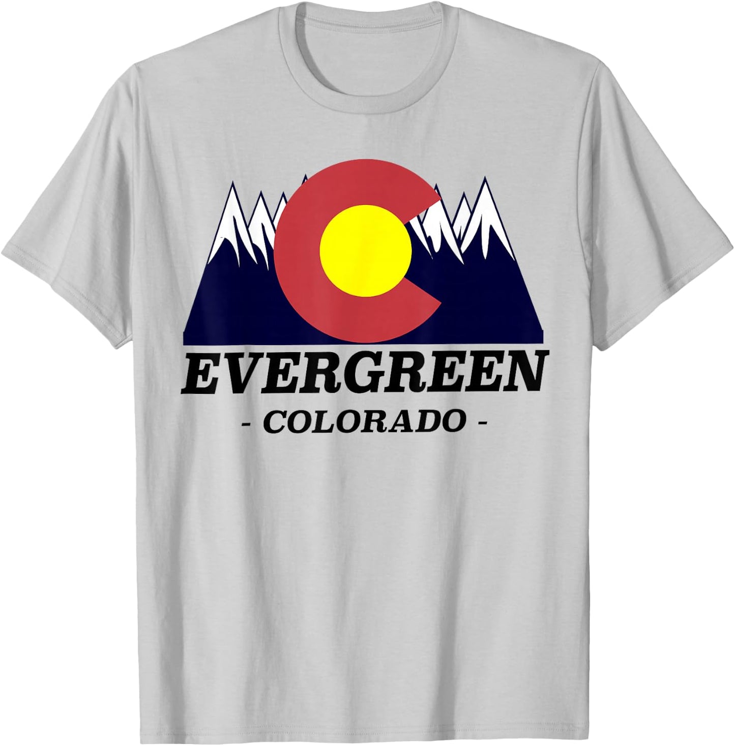 Evergreen Colorado - | Souvenir - Mountains Gift T-Shirt - T-Shirt | Ash