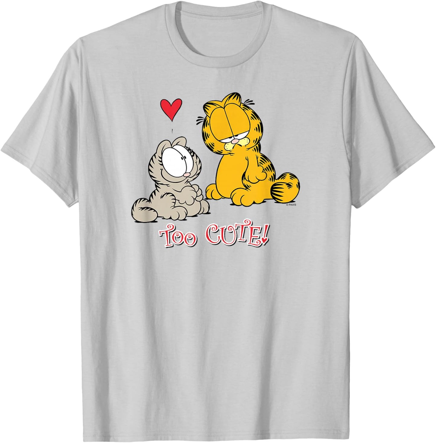 Garfield Too Cute - Women's Classic Fit Pink Cartoon - Small T-Shirt - T-Shirt | Ash