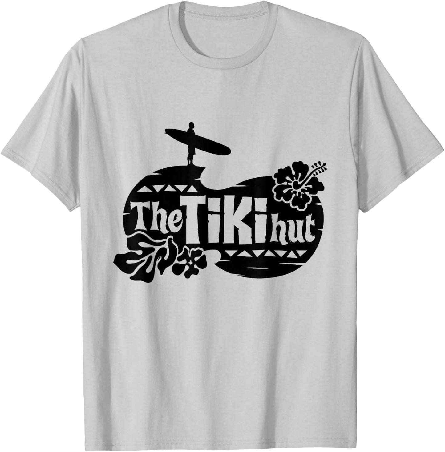 The Tiki Hut - Retro Rockabilly Party Shirt Hawaiian T-Shirt - T-Shirt | Ash