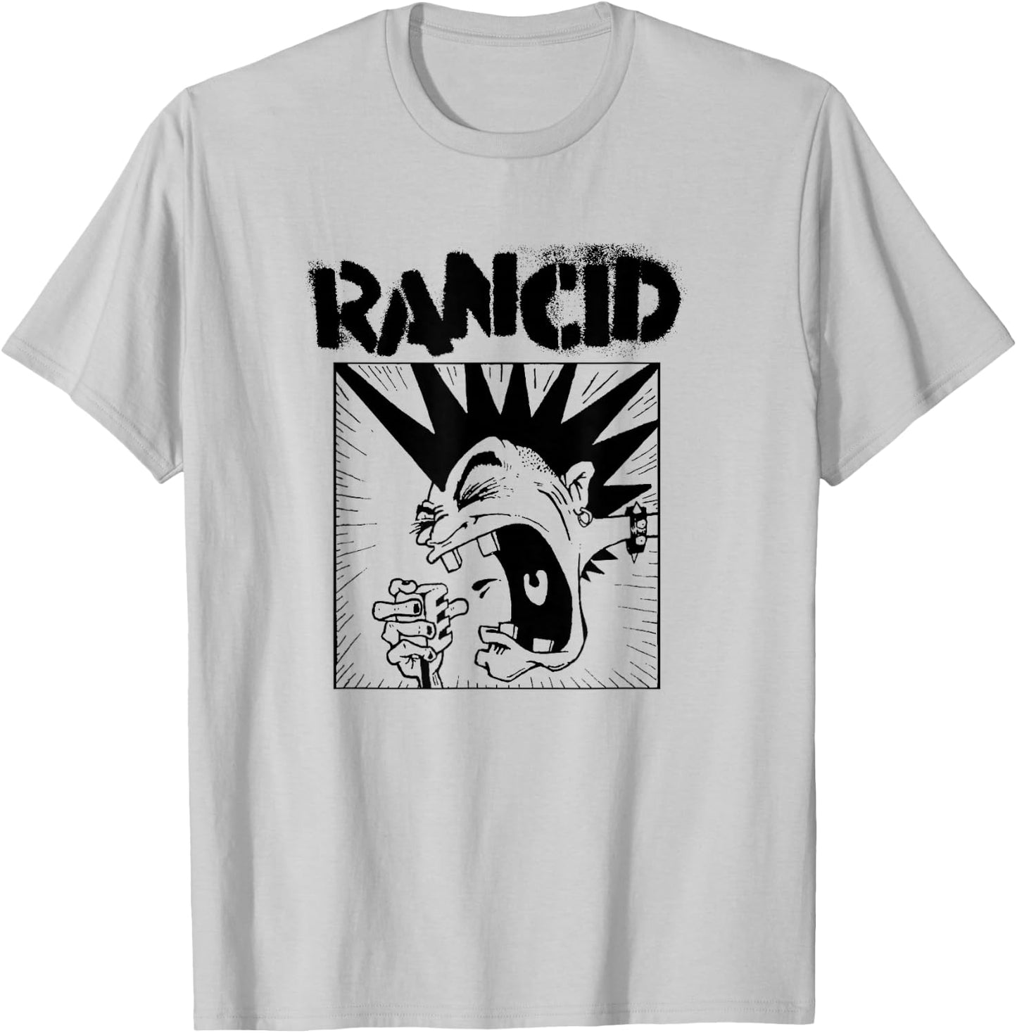 Rancid - Official Merchandise - Microphone Small T-Shirt - T-Shirt | Ash