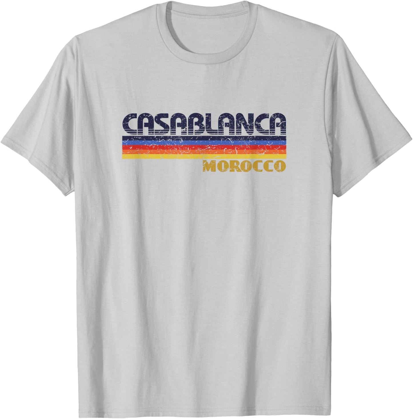 Casablanca Morocco Vintage 80s Style Retro T-Shirt - T-Shirt | Ash