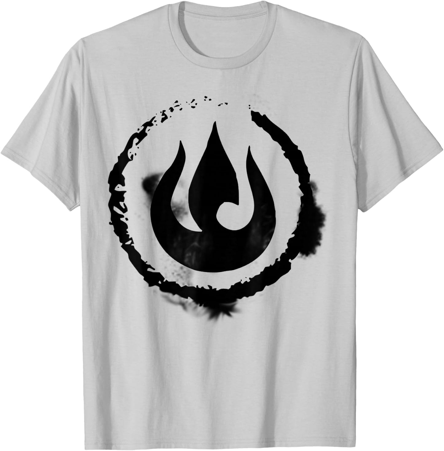 The Legend of Korra Fire Nation Symbol Sketch T-Shirt - T-Shirt | Ash