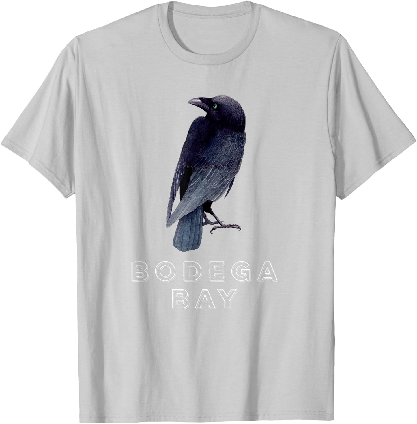 Bodega Bay Northern California Coast Crow Raven Lovers T-Shirt - T-Shirt | Ash