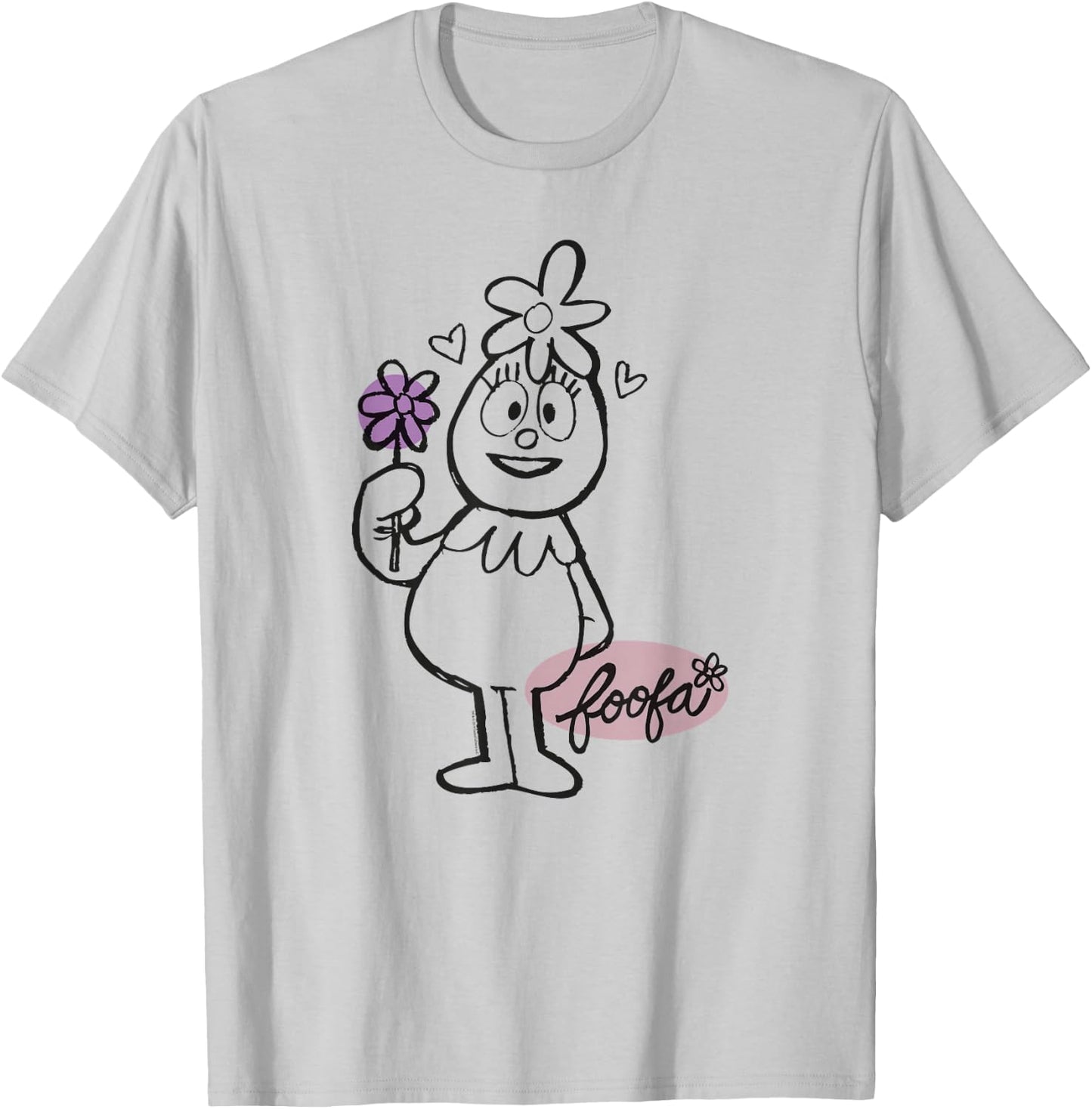 Yo Gabba Gabba - Sketch Foofa T-Shirt - T-Shirt | Ash