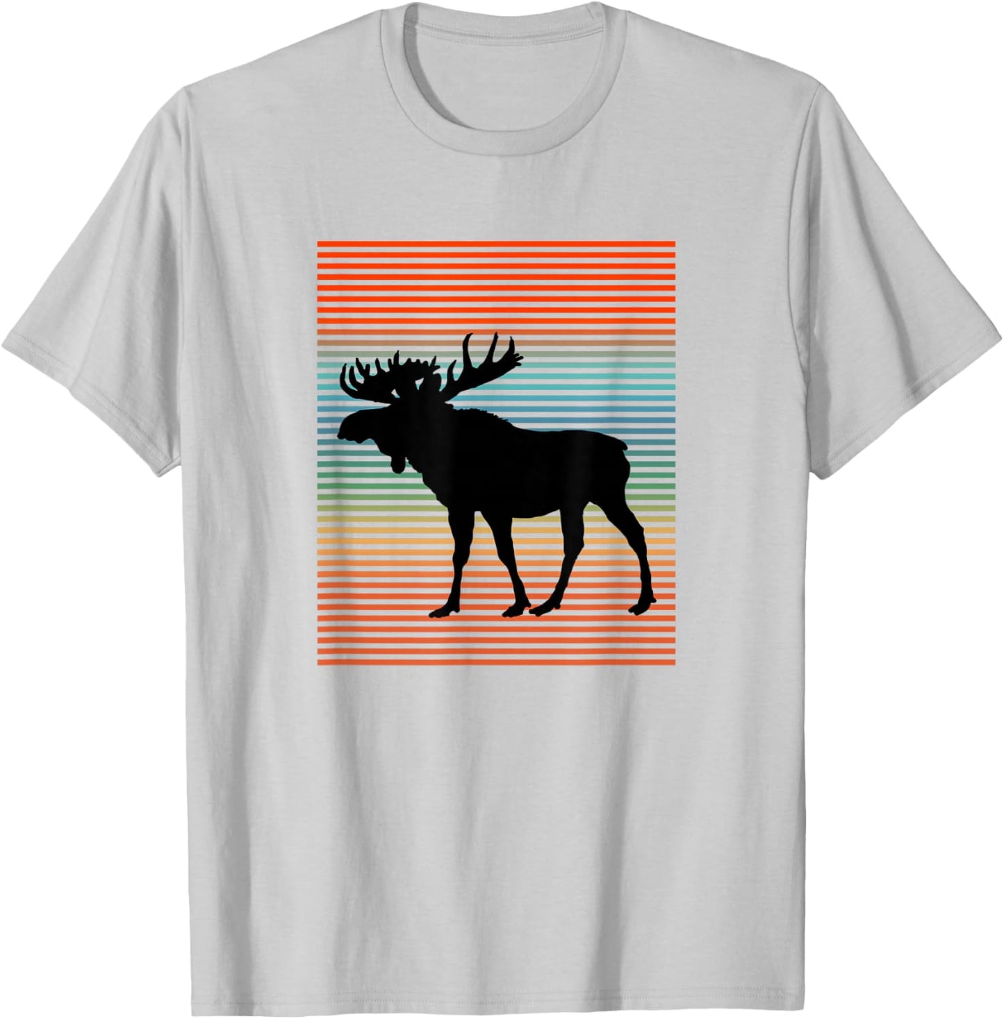 Moose Lover Apparel Vintage Moose - Spirit Animal T-Shirt - T-Shirt | Ash