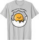Gudetama the Lazy Egg Hiding from Responsibilities T-Shirt - T-Shirt | Ash