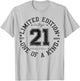 21 Year Old Gifts Vintage 2004 Limited Edition 21st Birthday T-Shirt - T-Shirt | Ash
