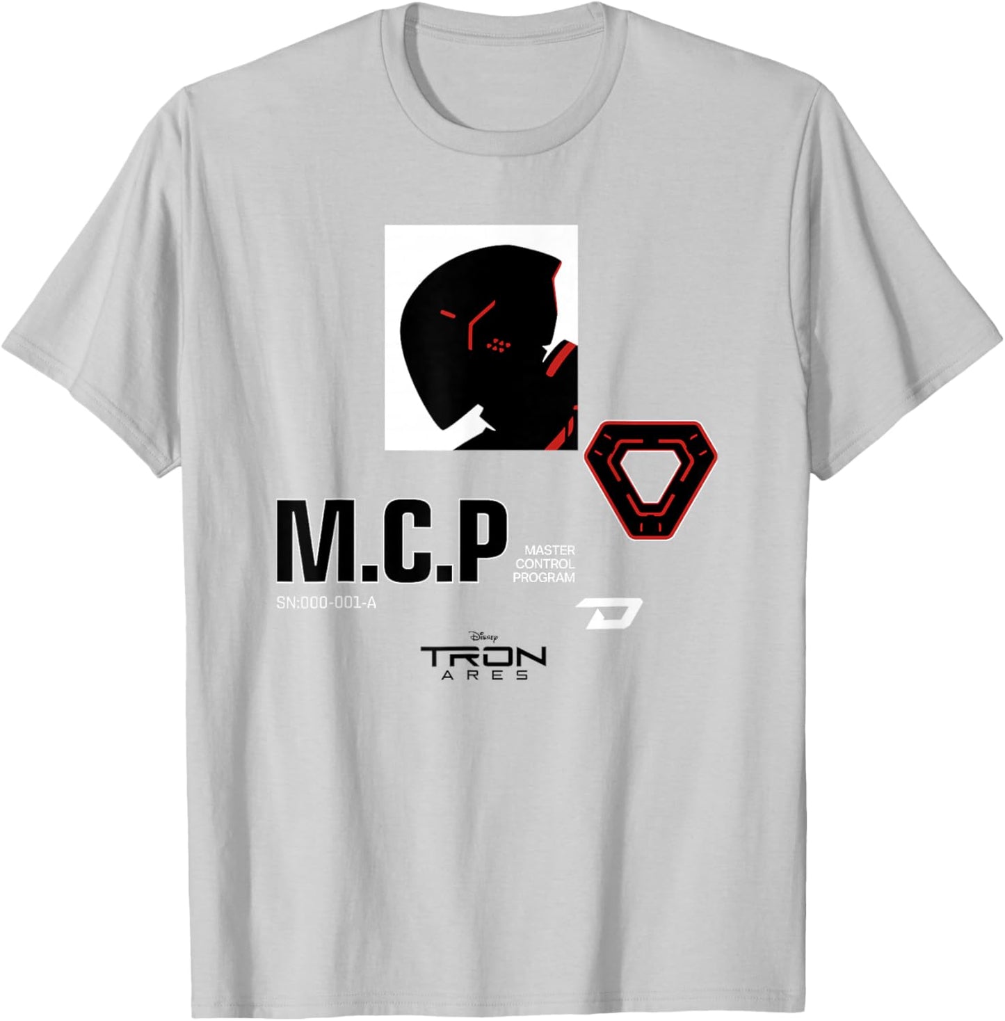 Disney Tron: Ares Master Control Program MCP Retro T-Shirt - T-Shirt | Ash