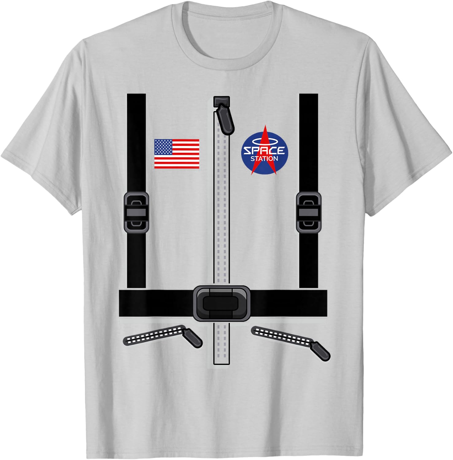 Astronaut Costume for Children, Men, Women, Spacesuit T-Shirt - T-Shirt | Ash