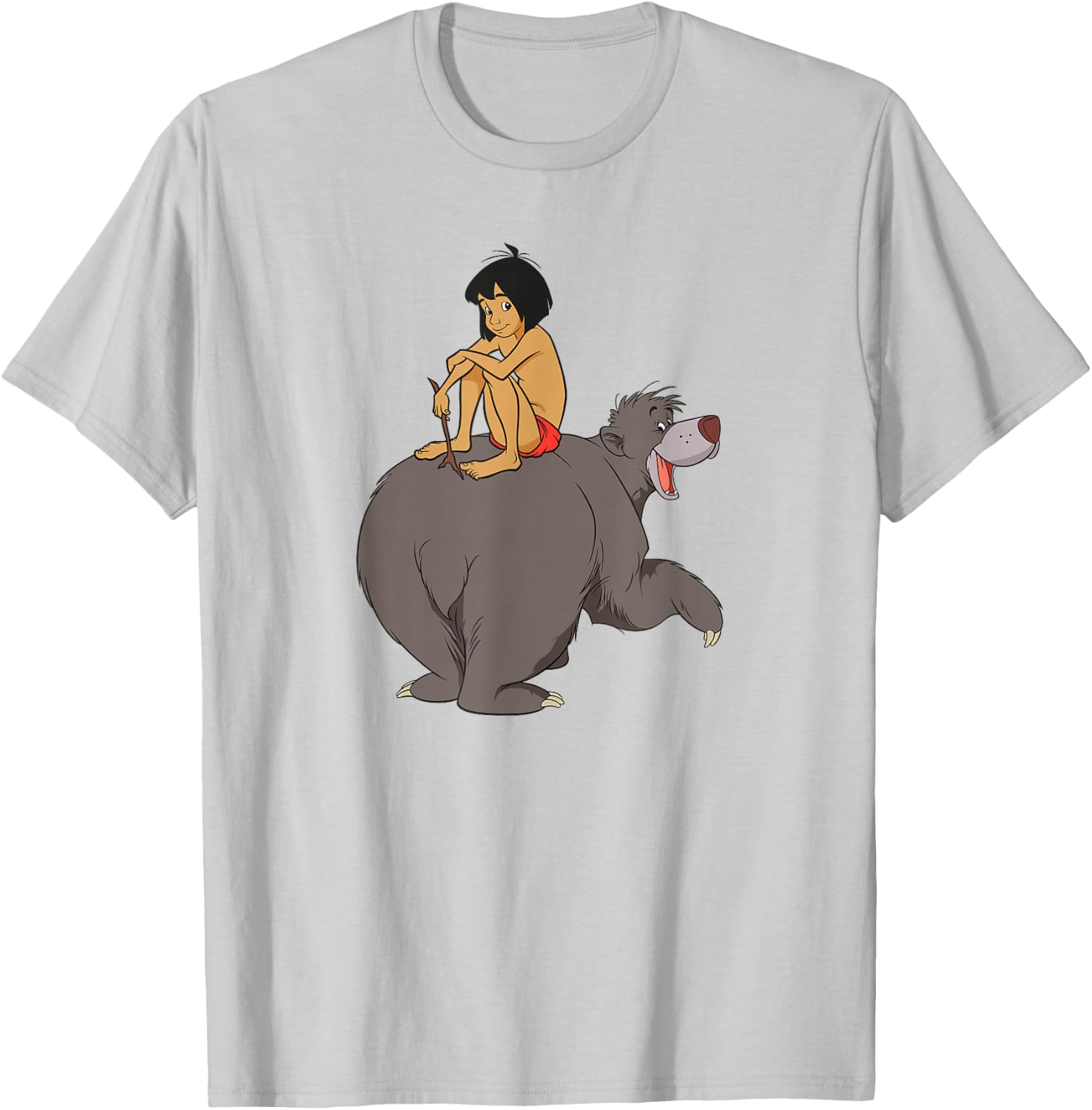 Disney - The Jungle Book Mowgli and Baloo Chillin T-Shirt - T-Shirt | Ash
