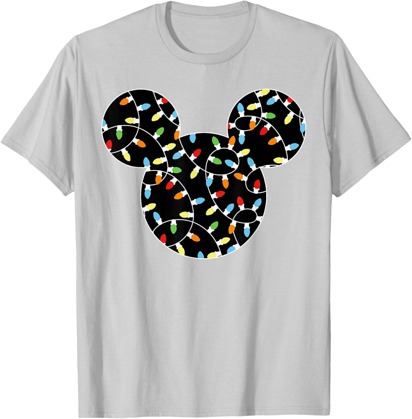 Disney - Mickey Holiday Lights T-Shirt - T-Shirt | Ash