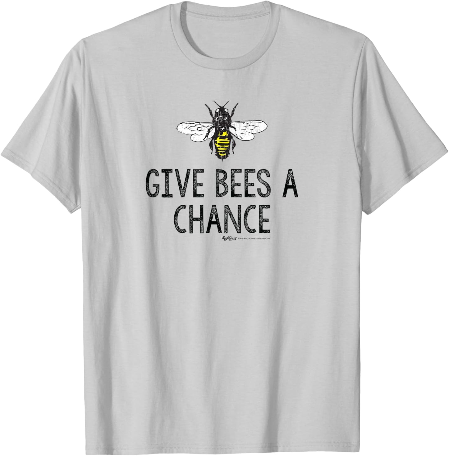 Vintage Honey Bee Give Bees A Chance Beekeeping T-Shirt - T-Shirt | Ash