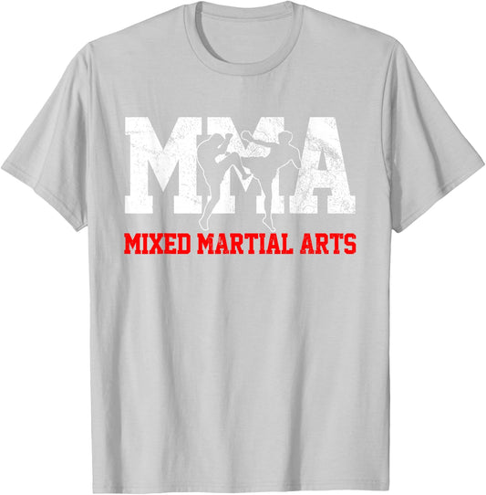 MMA Mixed Martial Arts T-Shirt - T-Shirt | Ash