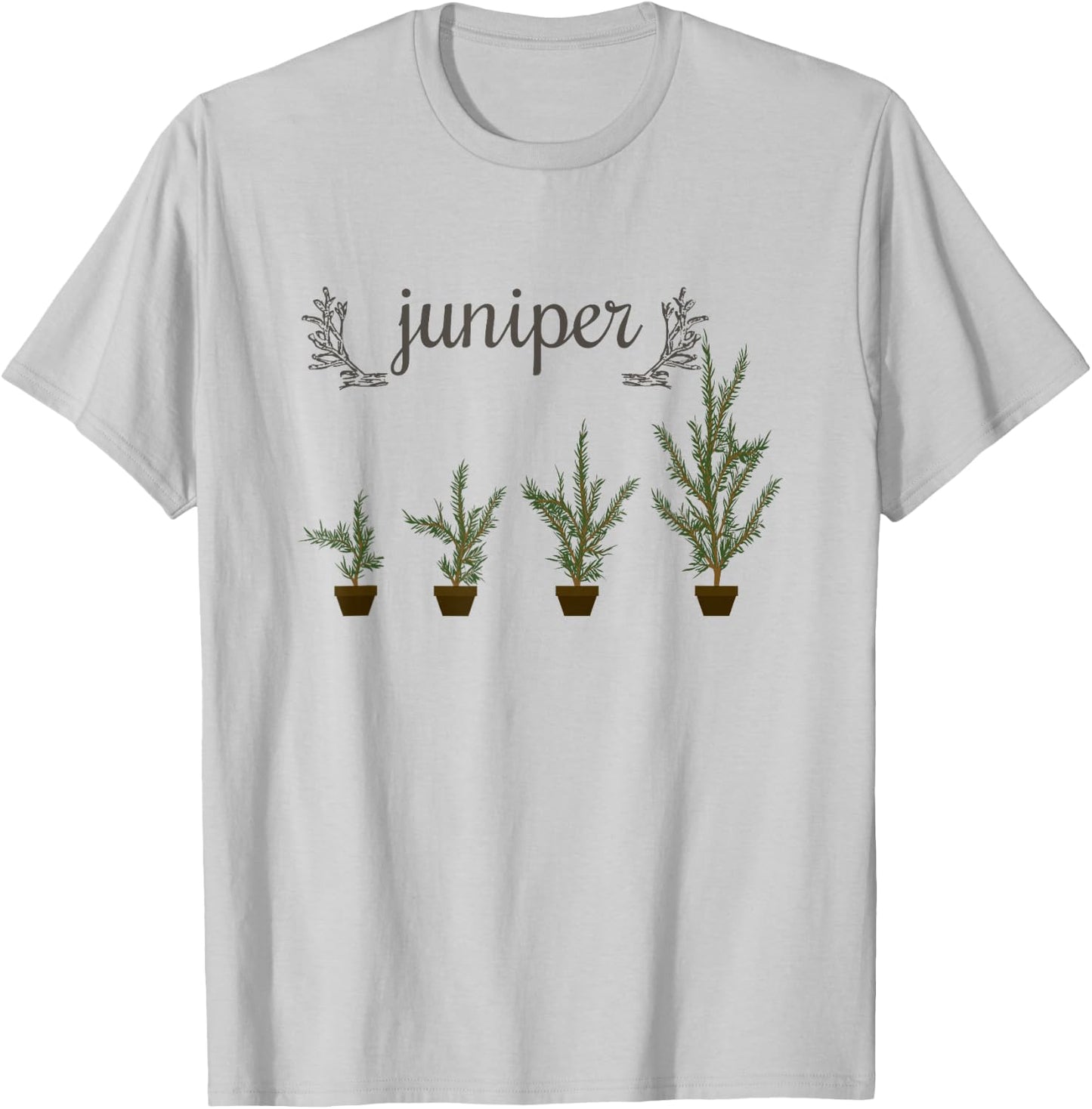 NICE Juniper Tree Shirt Gift Juniperus Plant Lover Outfit T-Shirt - T-Shirt | Ash