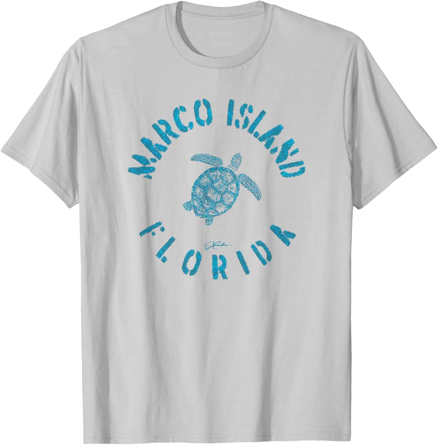 JCombs: Marco Island, FL, Sea Turtle T-Shirt - T-Shirt | Ash